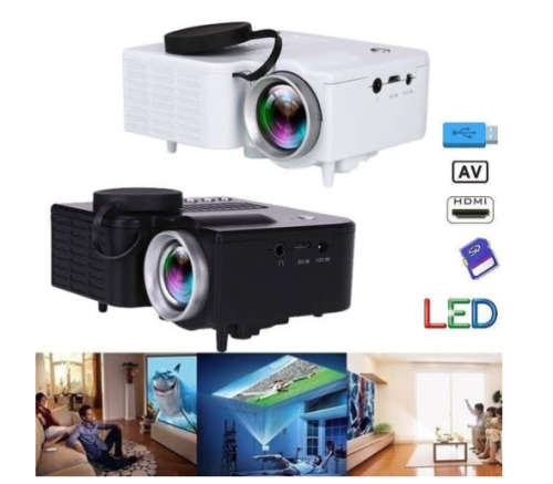 MINI Portable LED Projector Multimedia Home Cinema Theater HDMI AV*BARGAINBLACK UNIT**